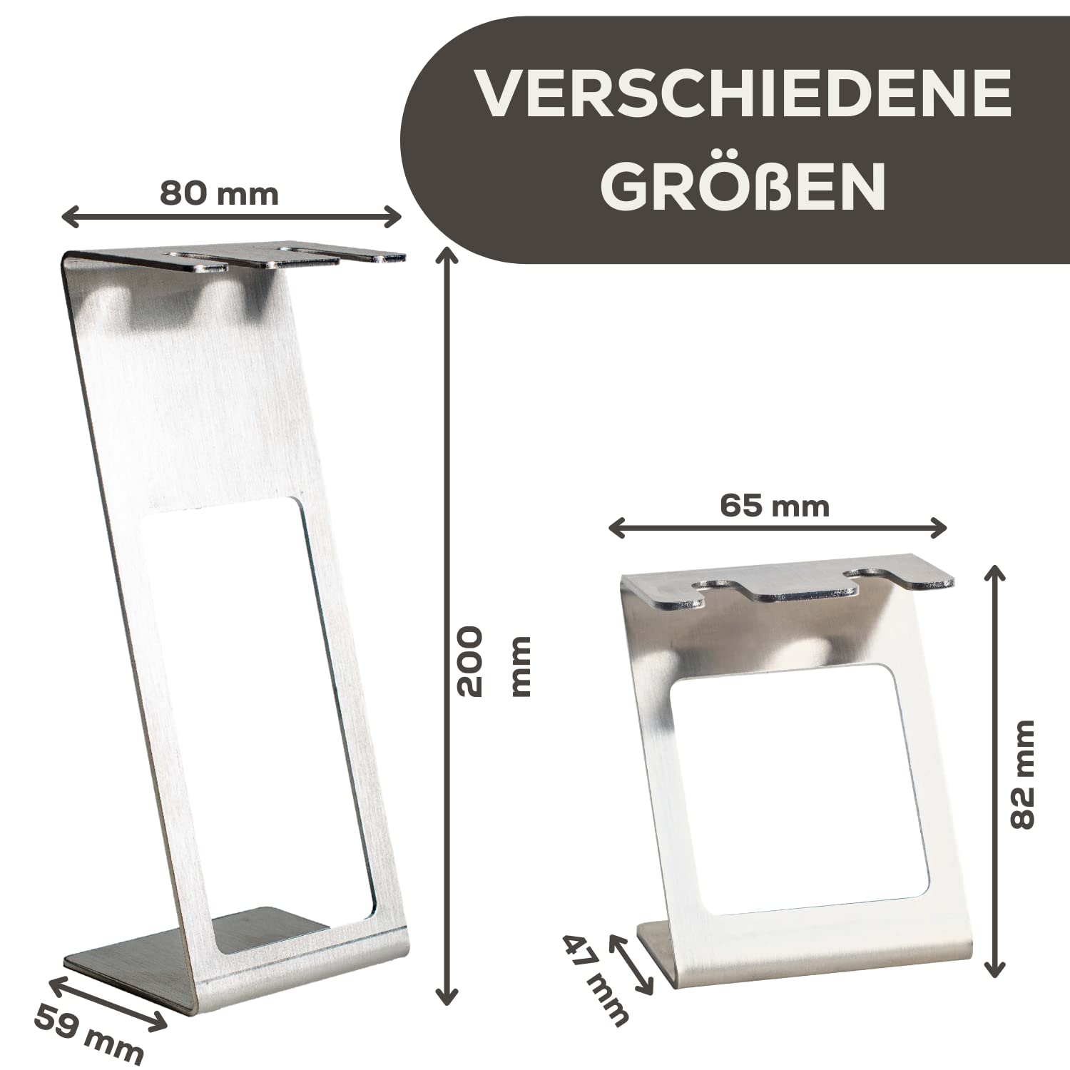 Zahnbürstenhalter Edelstahl freistehend- Zahnbürstenhalterung für elektrische Zahnbürste,Bürstenköpfe- Kompatibel für alle Marken