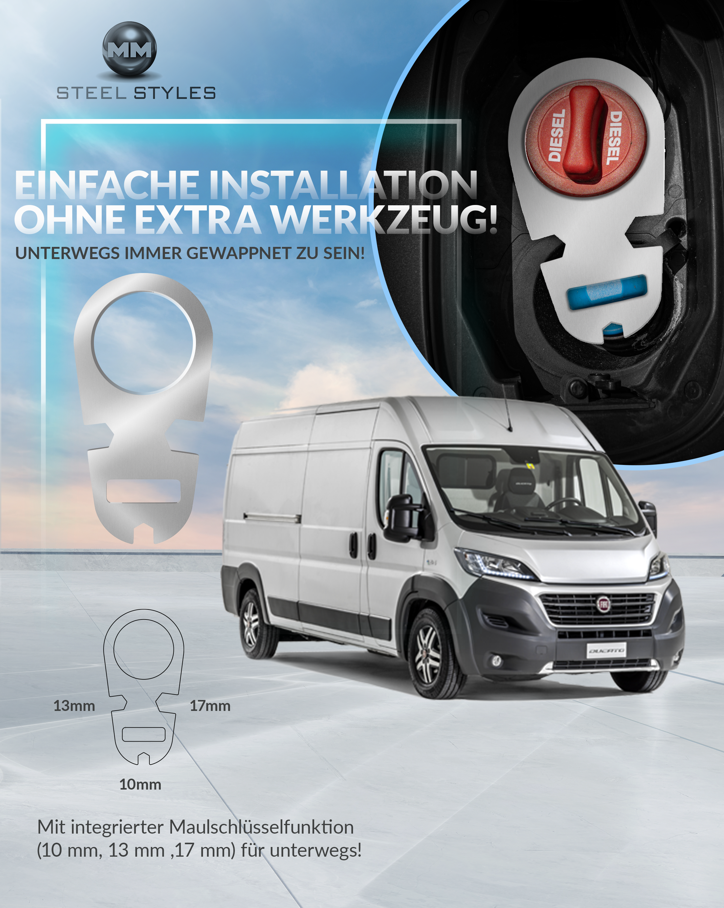 Ad Blue Sicherung Edelstahl – Ad Blue Verschluss Für Kastenwagen & teilintegrierte Wohnmobile